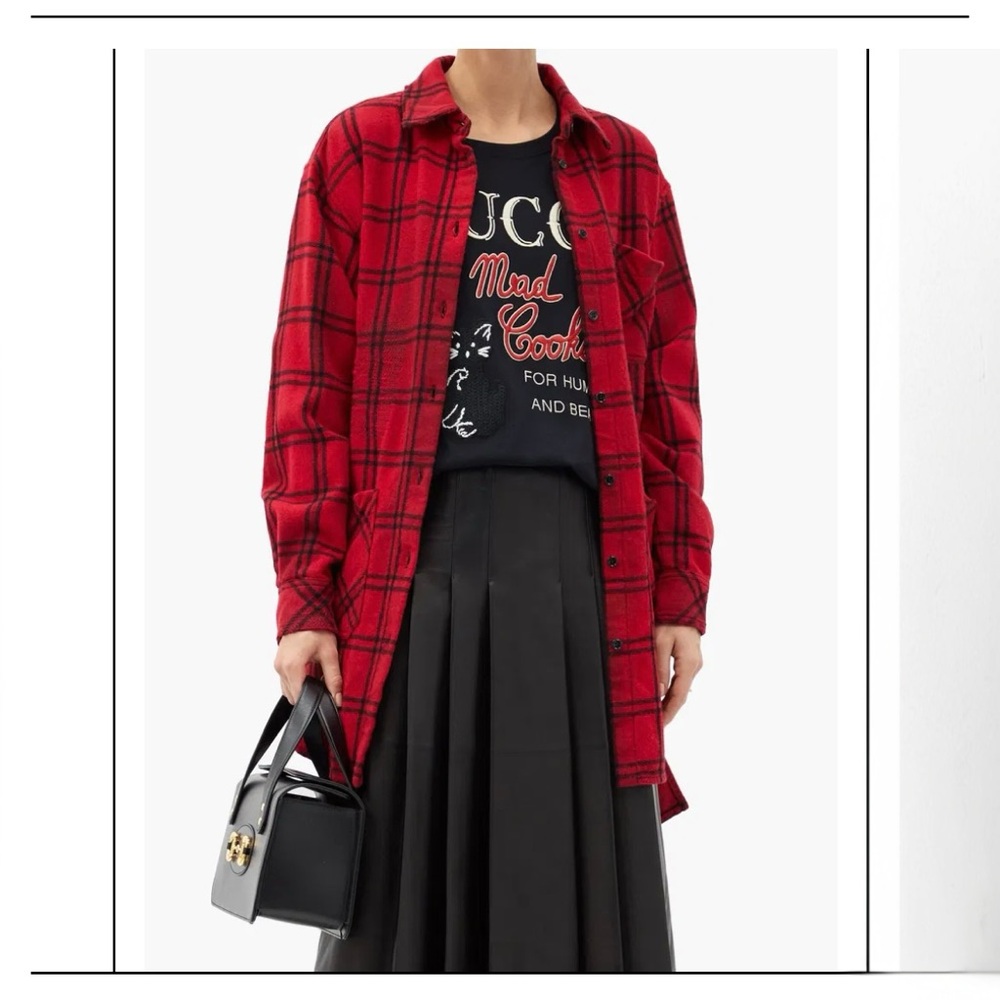 NWT Gucci RUNWAY Flannel Shacket